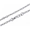 Bag / purse metal chain with lobster clasp length 120 cm - Nickel (1 Piece)