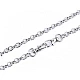 Bag / purse metal chain with lobster clasp length 120 cm - Black nickel (1 Piece)
