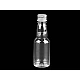 Plastic vial / bottle with screw cap - Transparent (10 Vials)
