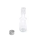 Plastic vial / bottle with screw cap - Transparent (10 Vials)