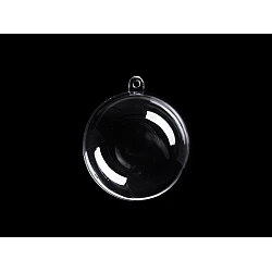 Clear acrylic fillable ball ornament ø5 cm - Transparent (5 Pieces)