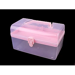 Plastic storage box organizer / case - Light pink (1 Piece)