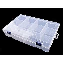 Plastic storage box organizer / case 6x20x30 cm - Transparent (1 Piece)