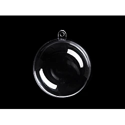 Clear plastic ball ornament ø7 cm - Transparent (5 Pieces)