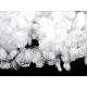 Hollow fiber polyester ball fiber filling / toy stuffing, 5 kg, bleached - White (1 Bag)