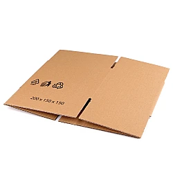 Cardboard box 20x15x15 cm - Natural brown (1 Piece)