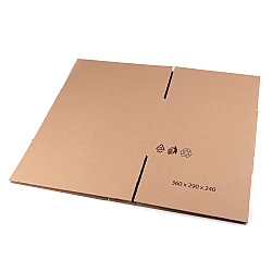 Cardboard box 36x29x24 cm - Natural brown (1 Piece)