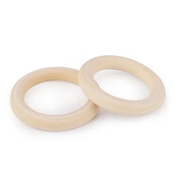 Wooden ring ø60 mm - Natural light (20 Pieces)