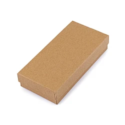 Paper gift box 7x14 cm for jewellery - Natural brown (1 Piece)