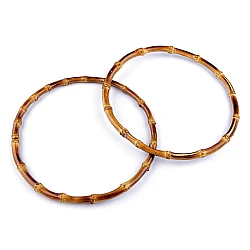 Bamboo bag handles ø20 cm - Bamboo dark (2 Pieces)