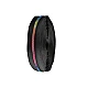 Continuous nylon rainbow zipper no 5 - White (1 Meter)