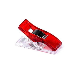 Sewing craft clips / pegs to hold fabric 10x27 mm - Red (100 Pieces)