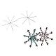 Christmas wire star / snowflake for beading diy ø9 cm - Platinum (10 Pieces)