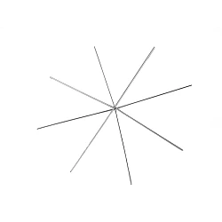 Christmas wire star / snowflake for beading diy ø9 cm - Platinum (10 Pieces)