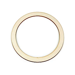 Wooden circle hoop ø18 cm flat - Natural light (10 Pieces)