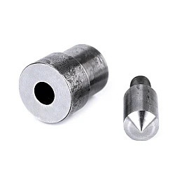Hand press dies mold for hole making, for grommets ø5; 7; 8; 10 mm - Nickel (1 Set)