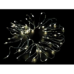 Battery operated led string lights - White (1 Piece)