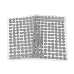 Hook and loop self adhesive circles / dots ø10 mm - Dove grey (1 Card)