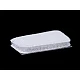 Hook and loop self adhesive rectangles 15x25 mm - White (1 Card)