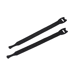 Hook and loop / velcro cable tie, length 15, 20 cm - Black (10 Pieces)