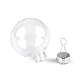 Christmas ball ornament for decorating ø6 cm - Transparent (2 Pieces)