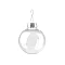 Christmas ball ornament for decorating ø6 cm - Transparent (6 Pieces)
