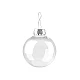 Christmas ball ornament for decorating ø6 cm - Transparent (2 Pieces)