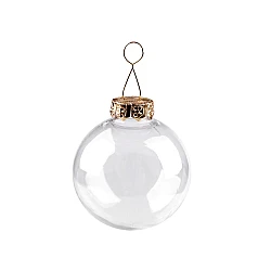 Christmas ball ornament for decorating ø6 cm - Transparent (2 Pieces)