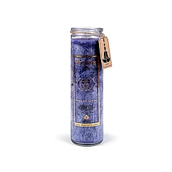 Scented chakra candle in glass, size 320 g - Blue dark (1 Piece)