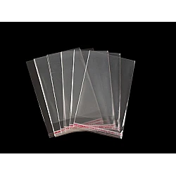 Clear plastic self-adhesive seal bags 6x8 cm - Transparent (100 Pieces)