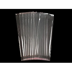 Clear plastic self-adhesive seal bags 13x38 cm - Transparent (100 Pieces)