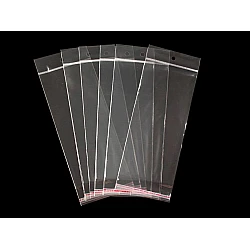 Clear plastic self-adhesive seal bags 8x19.5 cm - Transparent (100 Pieces)