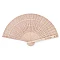 Bamboo hand fan - Bamboo light (1 Piece)