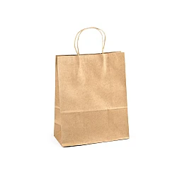Paper bag 26x32 cm - Natural brown (25 Pieces)