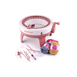Large knitting machine for easy knitting - White (1 Set)