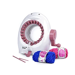 Medium knitting machine for easy knitting - White (1 Piece)