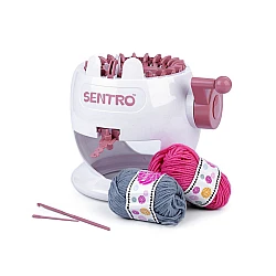 Medium knitting machine for easy knitting - White (1 Set)