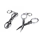 Folding scissers pin length 9.5 cm - Nickel (1 Piece)