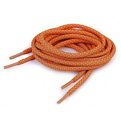 Reflective shoe laces length 130 cm - Orange (10 Pieces)