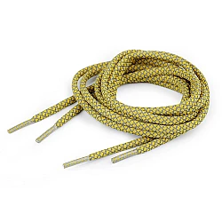 Reflective shoe laces length 130 cm - Yellow (10 Pieces)