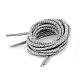 Reflective shoe laces length 130 cm - Very light grey (10 Pieces)