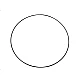 Lacquered metal circle hoop ø60 cm - Silver (1 Piece)