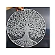 Lacquered metal circle hoop ø60 cm - Silver (1 Piece)
