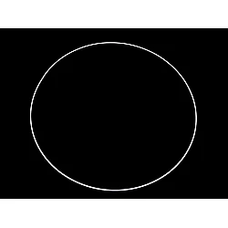 Lacquered metal circle hoop ø60 cm - White (1 Piece)