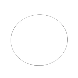 Lacquered metal circle hoop ø60 cm - Silver (1 Piece)