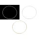 Lacquered metal circle hoop ø60 cm - Silver (1 Piece)