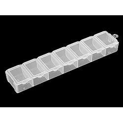 Plastic storage box organizer 1.8x3.4x15 cm - Transparent (1 Piece)