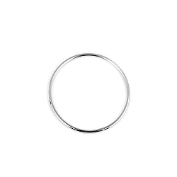 Lacquered metal circle hoop ø8 cm - Nickel (30 Pieces)