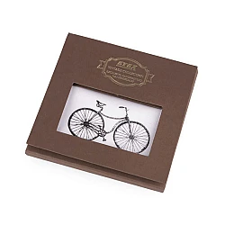 Men's handkerchief in gift box - bike, car, motorbike - White (1 Piece)