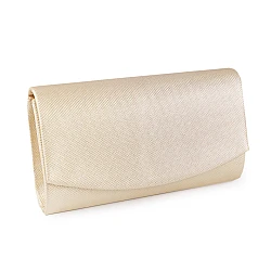 Clutch purse / evening bag - with lurex - Gold lt. (1 Piece)
